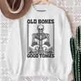 Old Bones Good Tomes Skeleton Reading Bookworm Book Lovers Sweatshirt Gifts for Old Women Old Bones Good Tomes Skeleton Reading Bookworm Book Lovers Sweatshirt Gifts for Old Women