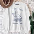 Oops I Got Another Book Bookish Reading Goose Graphic Sweatshirt Gifts for Old Women Oops I Got Another Book Bookish Reading Goose Graphic Sweatshirt Gifts for Old Women
