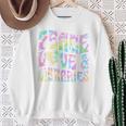 Peace Love And Libraries Heart And Books Graphic Premium Tri-Blend Sweatshirt Gifts for Old Women