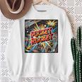 Pocket Rocket Comic Book Style Premium Tri-Blend Sweatshirt Gifts for Old Women
