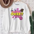 Pop Art Sweet Text Bubble Comic Book Style Classic Raglan Baseball Tee Sweatshirt Gifts for Old Women Pop Art Sweet Text Bubble Comic Book Style Classic Raglan Baseball Tee Sweatshirt Gifts for Old Women