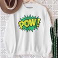 POW Vintage Superhero Comic Book Sound Effect Tshirt Sweatshirt Gifts for Old Women POW Vintage Superhero Comic Book Sound Effect Tshirt Sweatshirt Gifts for Old Women