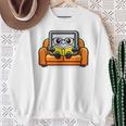 Proud Library Patron Cute Tablet Reading a Book Sweatshirt Gifts for Old Women