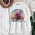 I Read A'Lotl Axolotl Book Lover Librarian Reading Readers Sweatshirt Gifts for Old Women I Read A'Lotl Axolotl Book Lover Librarian Reading Readers Sweatshirt Gifts for Old Women