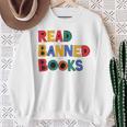 Read Banned Books Sweatshirt Gifts for Old Women