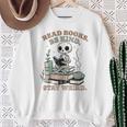 Read Books Be Kind Stay Weird Skeleton Reading Book Lover Sweatshirt Gifts for Old Women Read Books Be Kind Stay Weird Skeleton Reading Book Lover Sweatshirt Gifts for Old Women