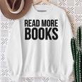 Read More Books Reading Lover Sweatshirt Gifts for Old Women