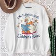 I Still Read Children’s Books Cute Duck Reading Book Lover Sweatshirt Gifts for Old Women I Still Read Children’s Books Cute Duck Reading Book Lover Sweatshirt Gifts for Old Women