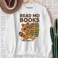 Read Mo Books – Raccoon Lovers Sweatshirt Gifts for Old Women