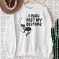 I Read Past My Bedtime Reading Cat Book Lover Sweatshirt Gifts for Old Women I Read Past My Bedtime Reading Cat Book Lover Sweatshirt Gifts for Old Women