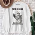 Read In Peace Skeleton Book Lover Bookworm Book Sweatshirt Gifts for Old Women Read In Peace Skeleton Book Lover Bookworm Book Sweatshirt Gifts for Old Women