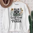Well Read Trash Panda Book Lover Raccoon Sweatshirt Gifts for Old Women Well Read Trash Panda Book Lover Raccoon Sweatshirt Gifts for Old Women