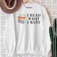 I Read What I Want Book Lovers Readers Sweatshirt Gifts for Old Women
