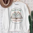 Read More Worry Less Wildflower Book Lover Reading Sweatshirt Gifts for Old Women Read More Worry Less Wildflower Book Lover Reading Sweatshirt Gifts for Old Women