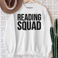 Reader Book Lover Reading Squad Sweatshirt Gifts for Old Women