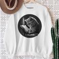 Reading Cat Book Lover Cat Lover Bookworm Cat Owner Sweatshirt Gifts for Old Women