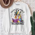 Reading Colors Our World Color Our World 2026 Reading Book Premium Tri-Blend Sweatshirt Gifts for Old Women Reading Colors Our World Color Our World 2026 Reading Book Premium Tri-Blend Sweatshirt Gifts for Old Women