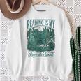 Reading Is My Favorite Sport Book Lover Bookworm Sweatshirt Gifts for Old Women