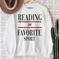 Reading Is My Favorite Sport Book Worms Premium Tri-Blend Sweatshirt Gifts for Old Women