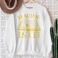 Reading Is Lit Book Reading Literary Pun Joke Premium Tri-Blend Sweatshirt Gifts for Old Women Reading Is Lit Book Reading Literary Pun Joke Premium Tri-Blend Sweatshirt Gifts for Old Women