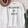 Reading Is Sexy Bookish Y2K Smart Hot Girl Book Lover Sweatshirt Gifts for Old Women Reading Is Sexy Bookish Y2K Smart Hot Girl Book Lover Sweatshirt Gifts for Old Women