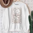 Reading Squad Book Lover Bookish The Reader Tarot Card Sweatshirt Gifts for Old Women
