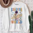 Reading Out Of The World Book Lover Reading Boys Girls Kids Sweatshirt Gifts for Old Women