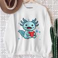 Readsolotl Amphibian Read Book Herpetologist Cute Axolotl Sweatshirt Gifts for Old Women