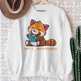 Well Red Panda Shirt Bookworm Reading Books Panda Sweatshirt Gifts for Old Women