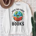 Save Earth It's Only Planet With Books Reader Earth Day Raglan Baseball Tee Sweatshirt Gifts for Old Women Save Earth It's Only Planet With Books Reader Earth Day Raglan Baseball Tee Sweatshirt Gifts for Old Women