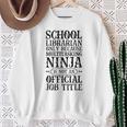 School Librarian Only Vintage Library Book Lover Sweatshirt Gifts for Old Women School Librarian Only Vintage Library Book Lover Sweatshirt Gifts for Old Women