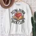 Slow Burn Book Club Romantasy Trope Smut Dark Romance Reader Sweatshirt Gifts for Old Women