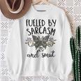 Smut And Sarcasm Women Sarcastic Romance Reader Smutty Books Sweatshirt Gifts for Old Women