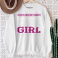 SOMMAS BOOKS Never Underestimate The Power Of a Girl With a Book Reading Sweatshirt Gifts for Old Women
