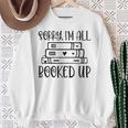 Sorry I'm All Booked Up Book Lover Sweatshirt Gifts for Old Women