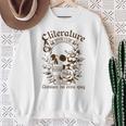 Spicy Book Reader Reading Literature Book Club Est 2026 Sweatshirt Gifts for Old Women