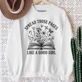 Spread Those Pages Like A Good Girl Book Lover Sweatshirt Gifts for Old Women Spread Those Pages Like A Good Girl Book Lover Sweatshirt Gifts for Old Women