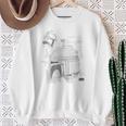 Star Wars The Book Of Boba Fett Helmet Schematic V-4 Sweatshirt Gifts for Old Women