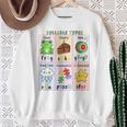 Syllable Types Teacher Phonics Reading Science Of Reading Sweatshirt Gifts for Old Women