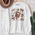 Teacher Coquette Bow Book First Day Of School Back To School Sweatshirt Gifts for Old Women