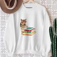 That's What I Do I Pet Cats I Read Books And I Forget Things Sweatshirt Gifts for Old Women