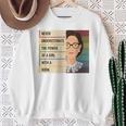 Never Underestimate The Power Of A Girl With A Book Feminist Sweatshirt Gifts for Old Women Never Underestimate The Power Of A Girl With A Book Feminist Sweatshirt Gifts for Old Women