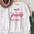 Never Underestimate The Power Of A Girl With A Book Read Sweatshirt Gifts for Old Women
