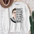 Never Underestimate The Power Of a Girl With a Book Reading Sweatshirt Gifts for Old Women