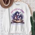 Unearth a Story Summer Library Reading 2026 Butterfly Book Sweatshirt Gifts for Old Women Unearth a Story Summer Library Reading 2026 Butterfly Book Sweatshirt Gifts for Old Women