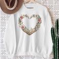 Vintage Book Lover Valentine Heart Premium Tri-Blend Sweatshirt Gifts for Old Women