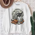 Vintage Ghost Reading Book Pumpkins Goth Halloween Teachers Sweatshirt Gifts for Old Women Vintage Ghost Reading Book Pumpkins Goth Halloween Teachers Sweatshirt Gifts for Old Women
