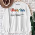 Vintage Librarian Definition Keeper Of Books Back To School Sweatshirt Gifts for Old Women