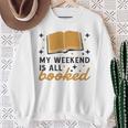 MY WEEKEND IS ALL BOOKED Reading Books Reader Meme Sweatshirt Gifts for Old Women