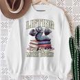 Weightlifting Book Lover Bookworm Lifting To Hold More Books Sweatshirt Gifts for Old Women